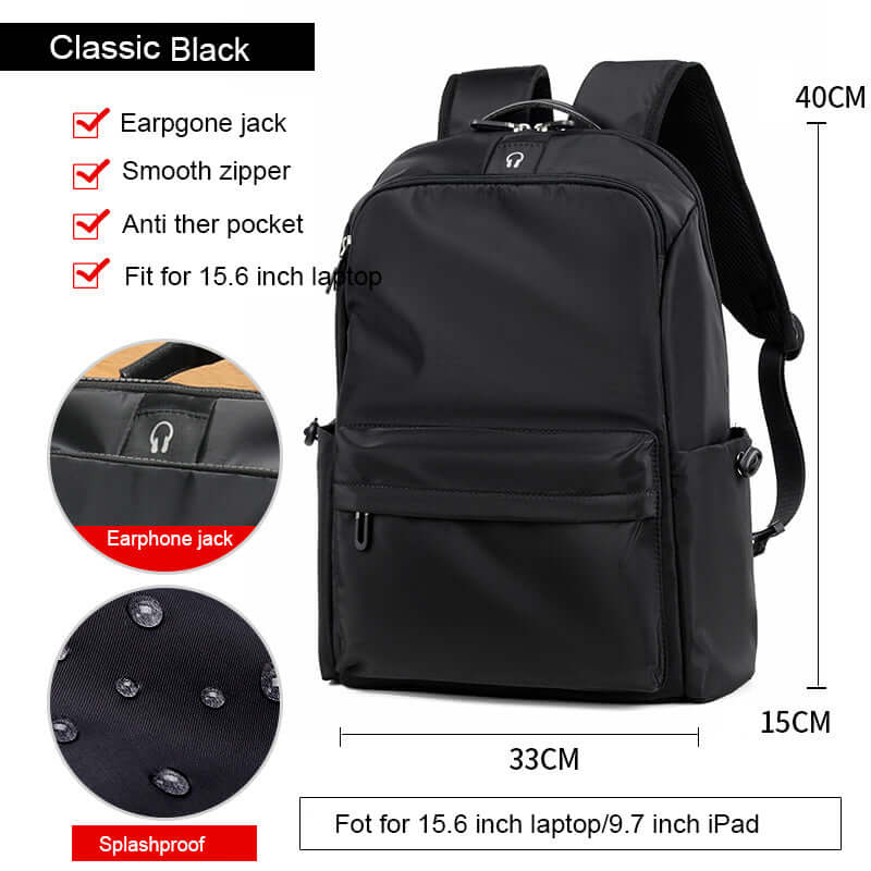 Fashion Simple Travel Bag Trendy Cool Male College Student Computer School Bag eprolo