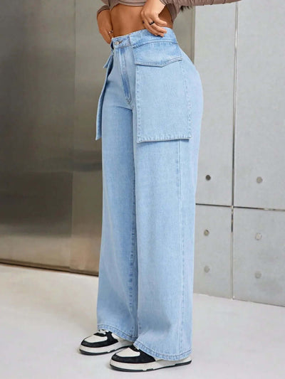 Wide Leg Jeans with Pockets eprolo