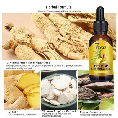 7 Day Fast Hair Growth Oil Ginger Growth Hair Treatment Anti Hair Loss Men Women Scalp Treatment Serum Products Beauty Product eprolo