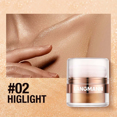 LANGMANNI Highlight powder, pat powder, face and body blush and contour powder eprolo