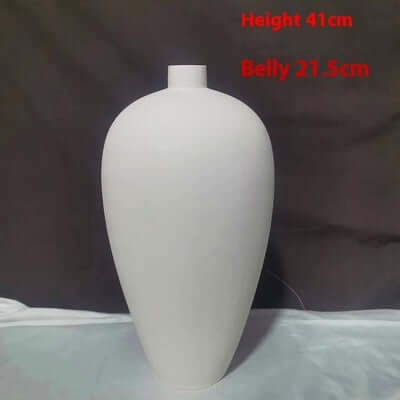 High White Billet Vase Painted DIY eprolo