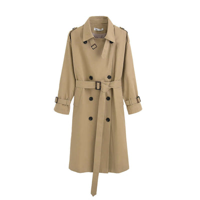 Stylish slim autumn over-the-knee coat eprolo