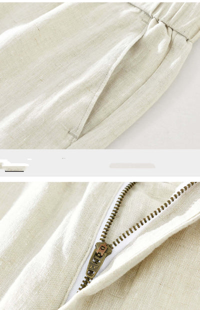 Japanese Vintage Overalls Men's Pure Linen eprolo