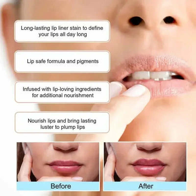 Peel Off Lip Liner Waterproof Long Lasting Liquid Lip Stick Non- Stick Liner Moisturizing Tear Off Lipliner Stain Care eprolo