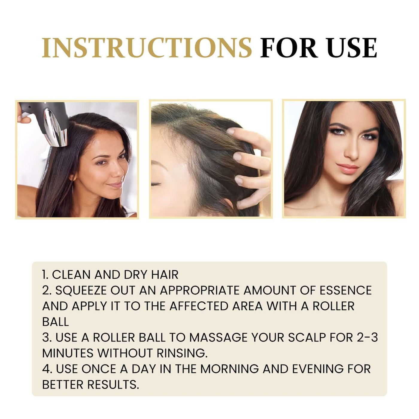 Ginseng Massage Essence, Moisturizes Scalp Strengthens Hair Prevents Loss Hair Care Essence eprolo