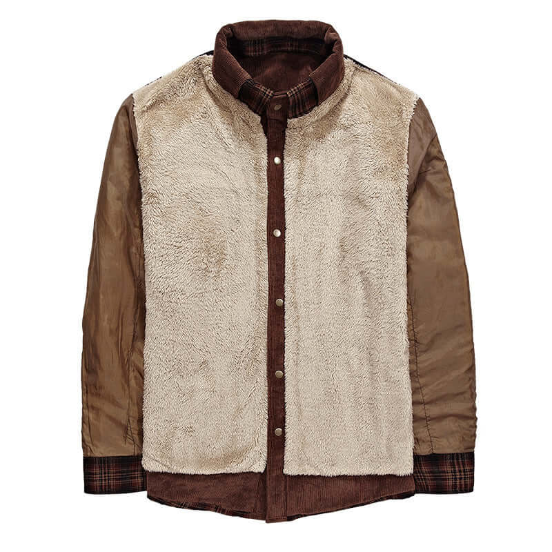 Winter Jacket Men Thicken Warm Fleece Jackets Coats Pure Cotton Plaid Jacket Military Clothes Astrazona