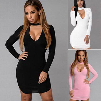 EBay fast selling, European, American, bursting, V collar, cocktail dresses and dress sexy dresses Dropshipman