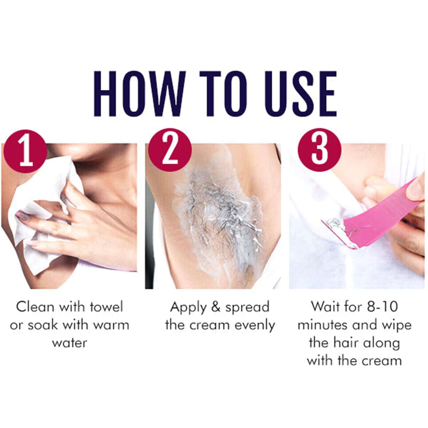 Hair Removal Cream, Gentle Cleansing Tender Hair Removal Cream eprolo