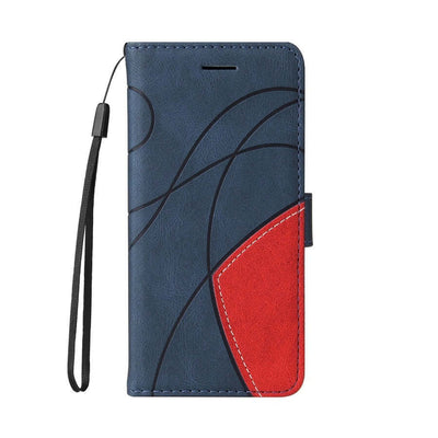 Applicable Leather Case Two-color Patchwork Mobile Phone Protective Case eprolo
