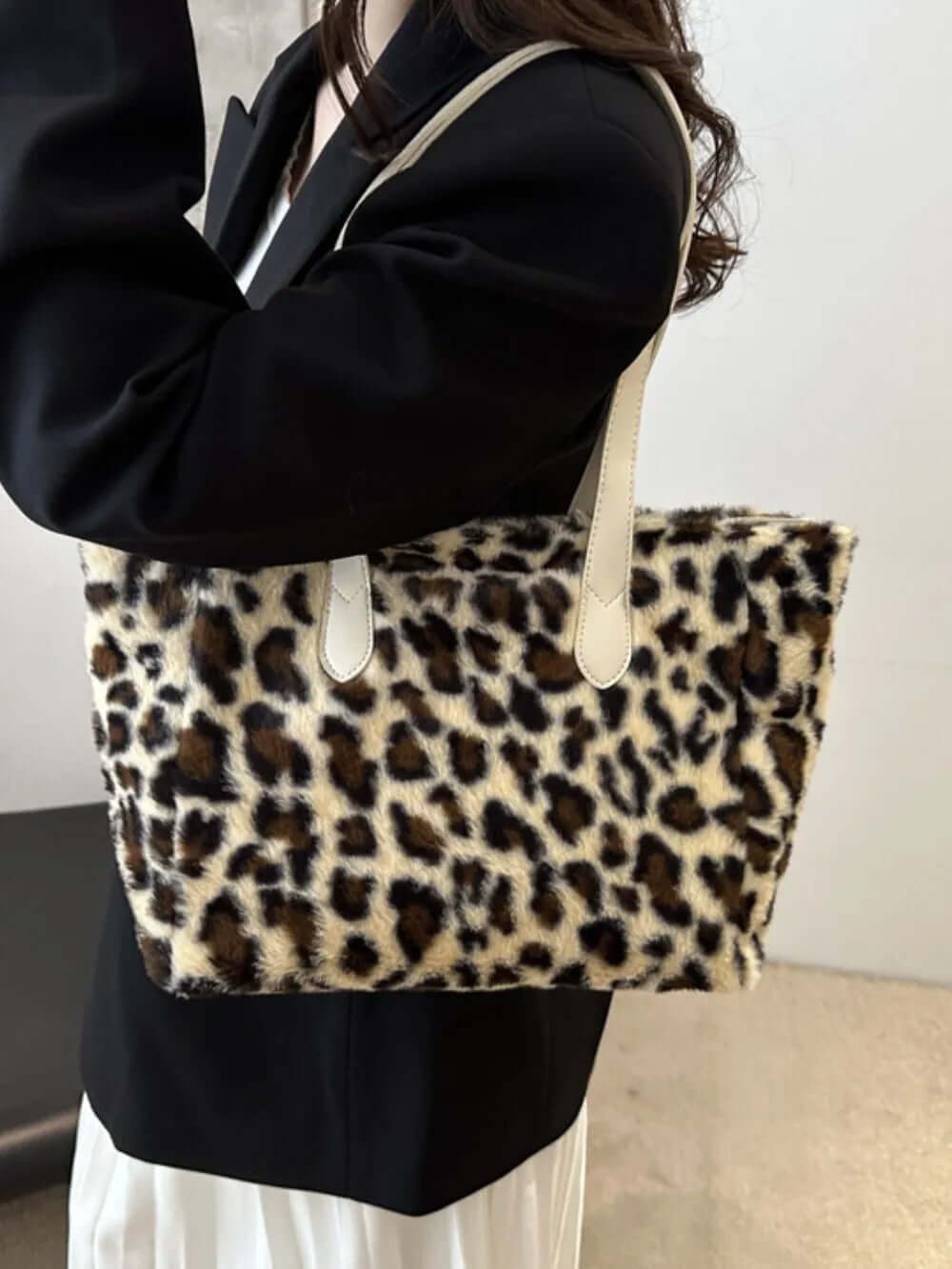 Leopard Fluff Tote Bag eprolo