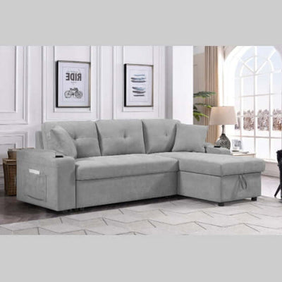 Convertible Sectional Sofa With Armrest Storage eprolo