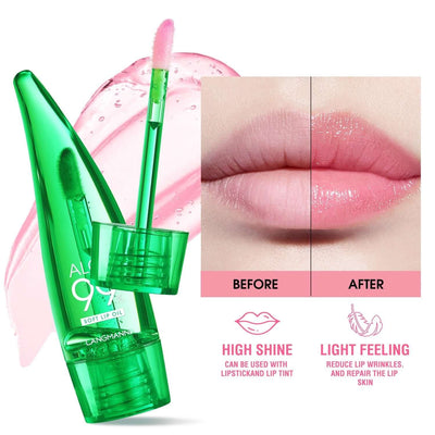 langmannni  Aloe vera lip gloss, temperature-sensitive color-changing lip glaze, moisturizing and protective lipstick, lip oil eprolo