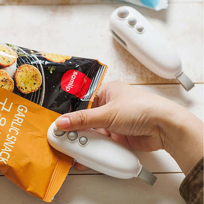Mini Heat Bag Sealing Machine Package Sealer Bags Plastic Food Sealer Clip Bag Handheld Sealer Food Packaging Heat Sealer eprolo
