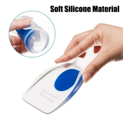 1pair Soft Silicone Gel Lnsoles Men Women TransparentRelieve Foot Pain Heel Lnsoles Foot Massager CareShoe Pad Foot Care Tool eprolo