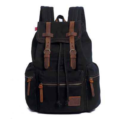 Men's And Women's Canvas Backpack 15.6 Inches Large Capacity Astrazona