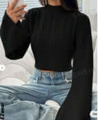 Long Sweater With Flared Sleeves eprolo
