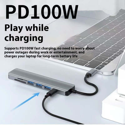 Type-c 7-in-1 Expansion Dock HDMI Projection Screen Usb Hub30 Multi-function Cable Seperater eprolo
