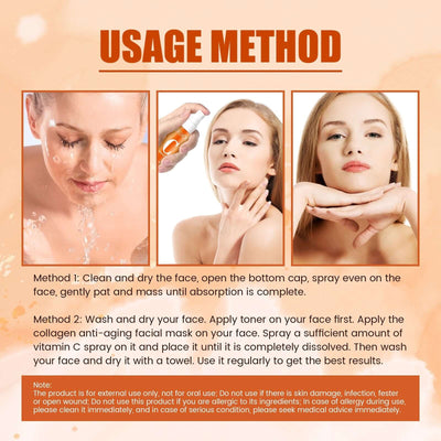 Vitamin C Moisturizing Spray Hydrates And Moisturizes Skin, Lightening Acne Spots And Whitening Spray eprolo
