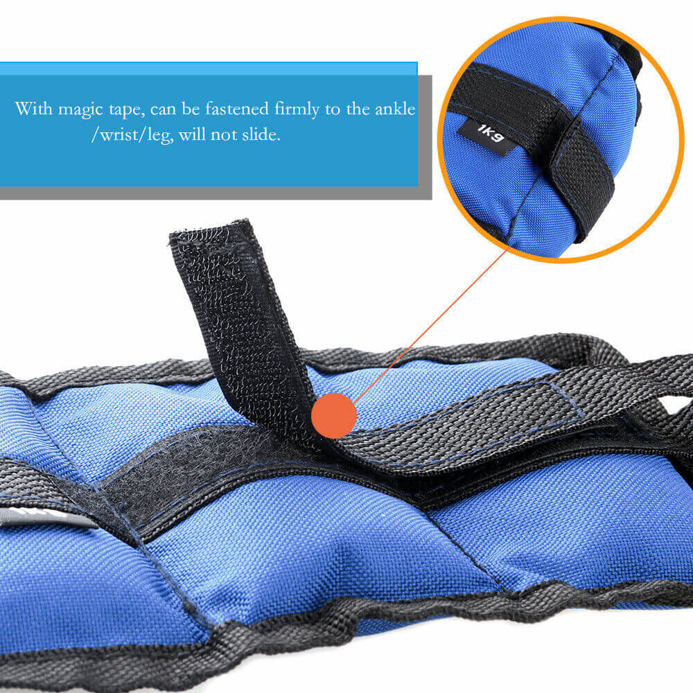 Ankle Wrist Leg Weights Straps Running Exercise Fitness Gym Strength Training UK eprolo