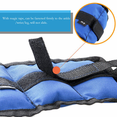 Ankle Wrist Leg Weights Straps Running Exercise Fitness Gym Strength Training UK eprolo