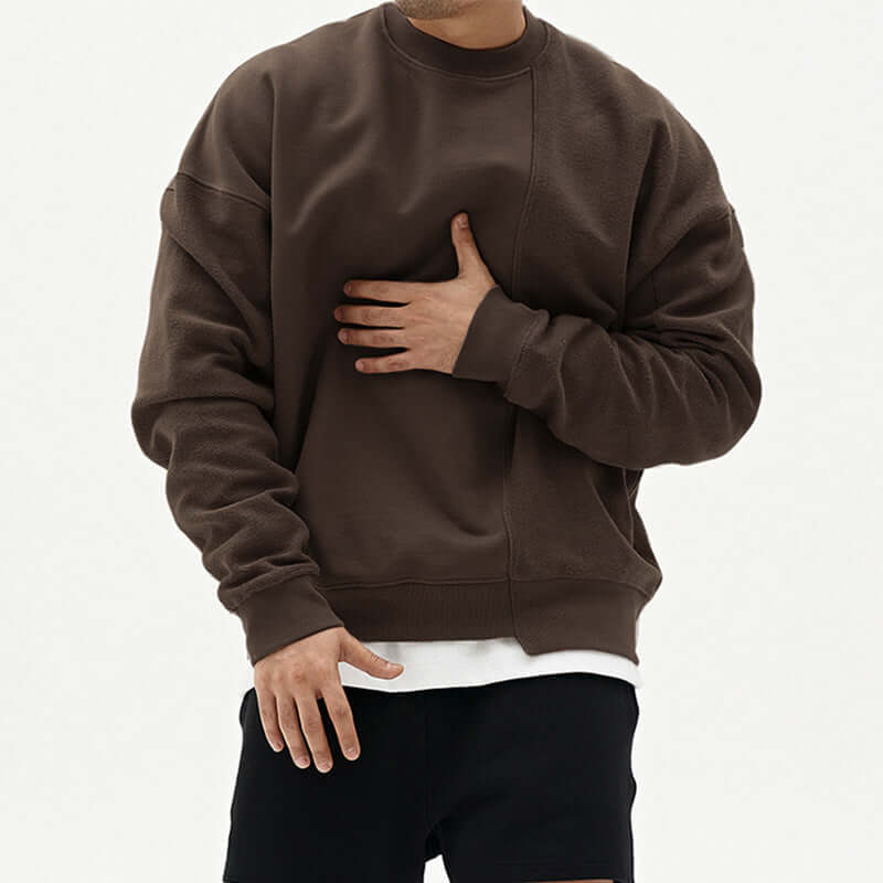 Pullover Round Neck Sweater Loose Men Clothes Astrazona