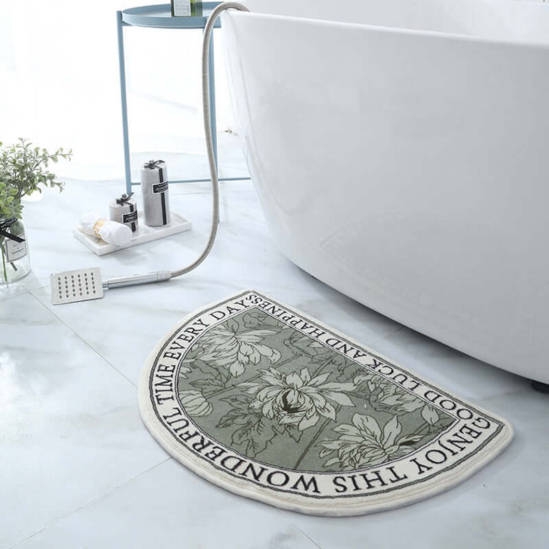 Oval Thickened Cashmere Absorbent Non-slip Rug eprolo