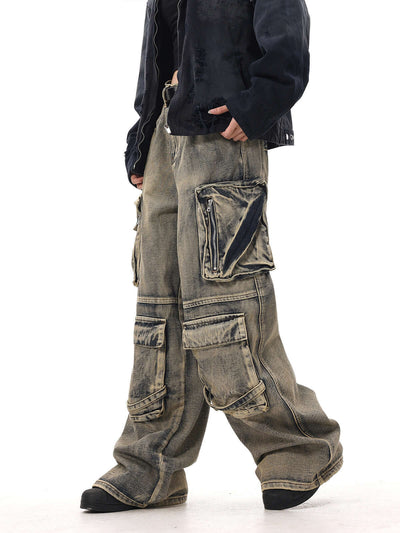 Men's Multi-pocket Loose Wide-leg Pants eprolo