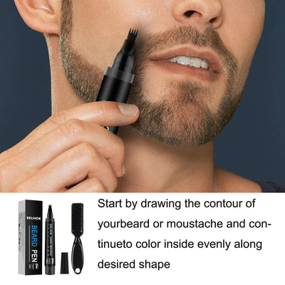 Foreign Trade Cross-Border Beard Filler Pen Kit, Waterproof, Sweat Resistant, Makeup Free Beard Pen Beard Pen eprolo