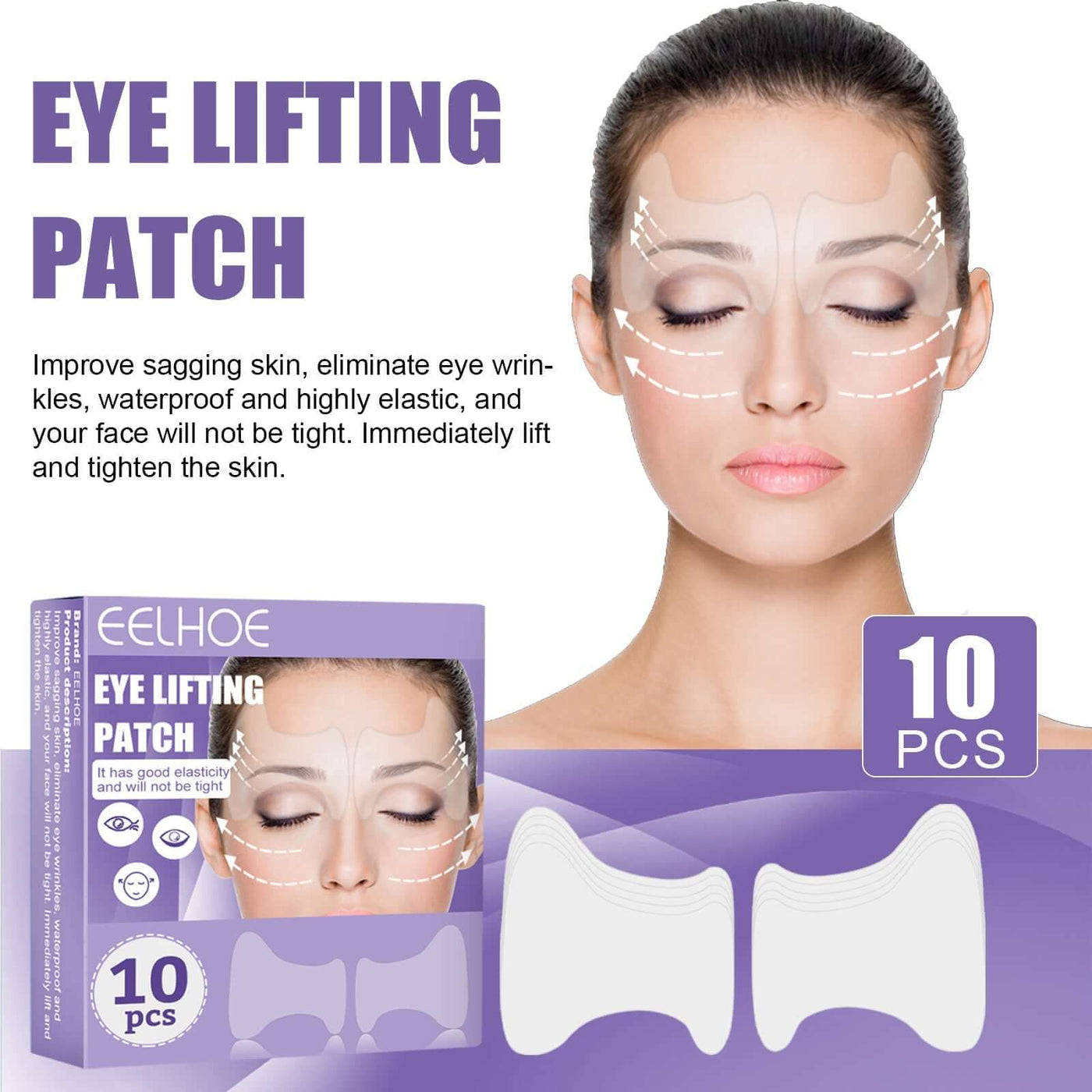 Eye Lifting Patch, Reduces Fine Lines Under Eye Bags Multi-Action Collagen Eye Mask Firming Lift Eye Patch eprolo