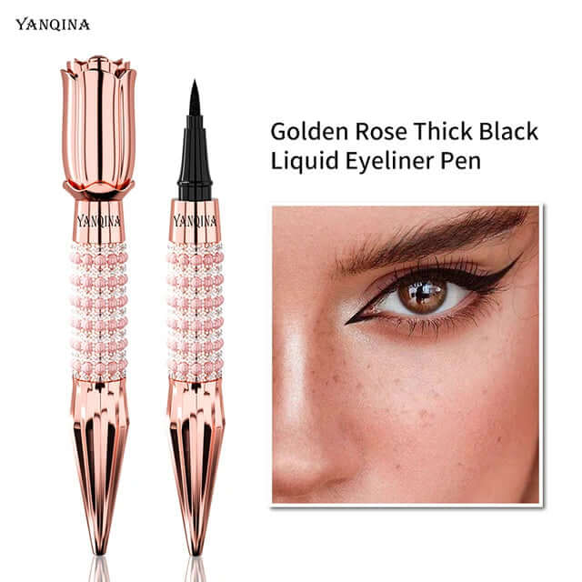 Fast Quick Dry Queen Luxury Eyeliner Soft Smooth Eye Liner Waterproof Eyeliner Cosmetics Black Eyeliner Pen Eyes Makeup eprolo