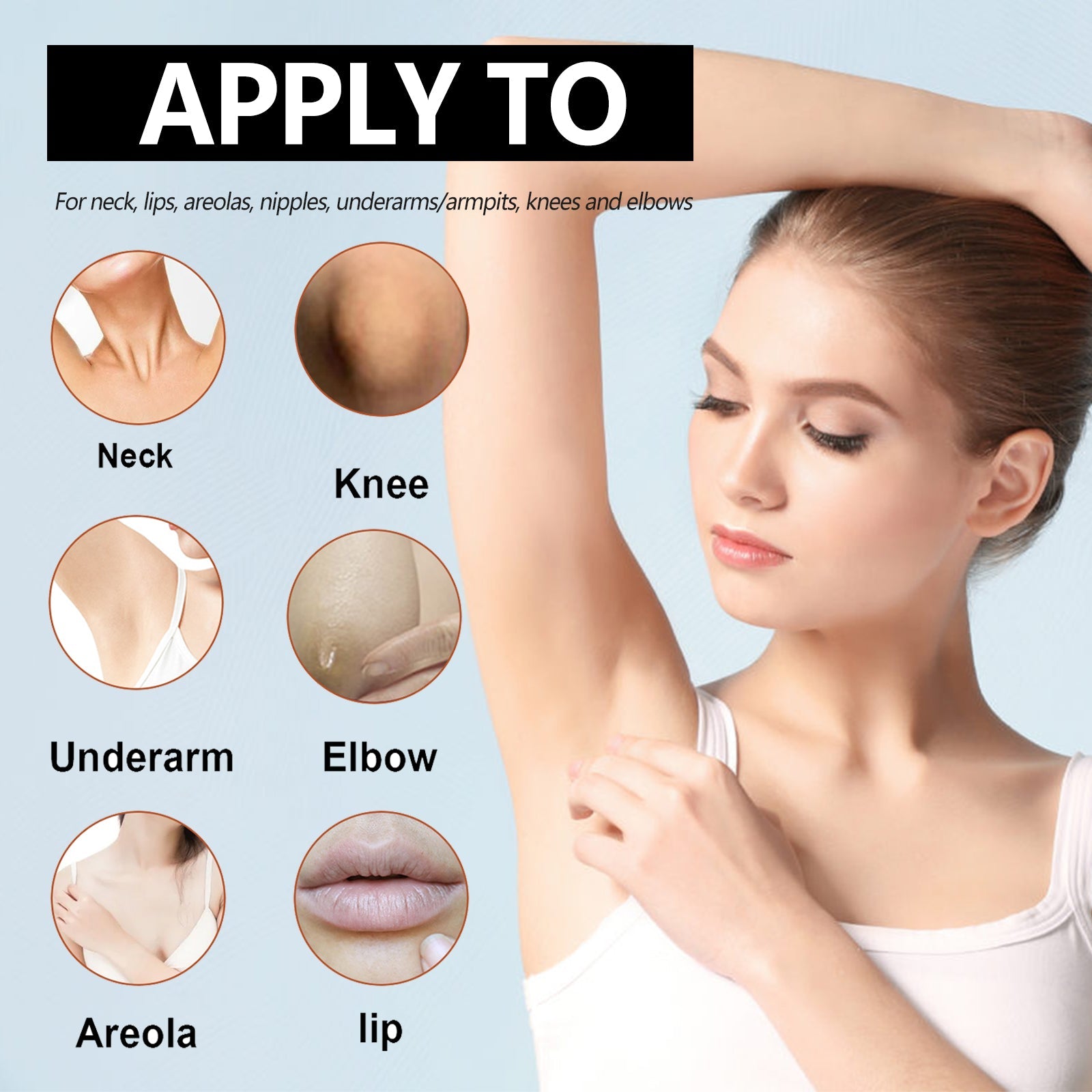 Underarm Whitening Soap, Clean And Repair Dark Skin Acanthosis Nigricans Moisturizing Whitening Beauty Soap eprolo