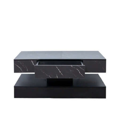 6.93IN High LED Coffee Table,Modern Coffee Table For Living Room,Living Room Tables,Large Living Room Furniture,LED Lights eprolo