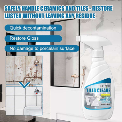 Tile Cleaner, Bathroom Tile Floor Marble Bright Strong Dirt Remover eprolo