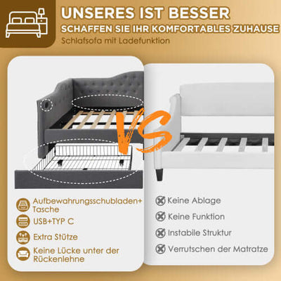 Weiches Kissen Schlafsofa eprolo