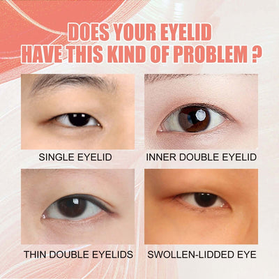 Double Eyelid Tape, Natural Traceless Breathable Durable Sweat Proof Waterproof Invisible Double Eyelid Adhesive Eye Adhesive eprolo
