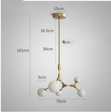 Dining Lamp Bedroom Bar Designer Magic Bean Chandelier eprolo