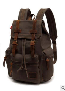 Men's And Women's Canvas Backpack 15.6 Inches Large Capacity Astrazona