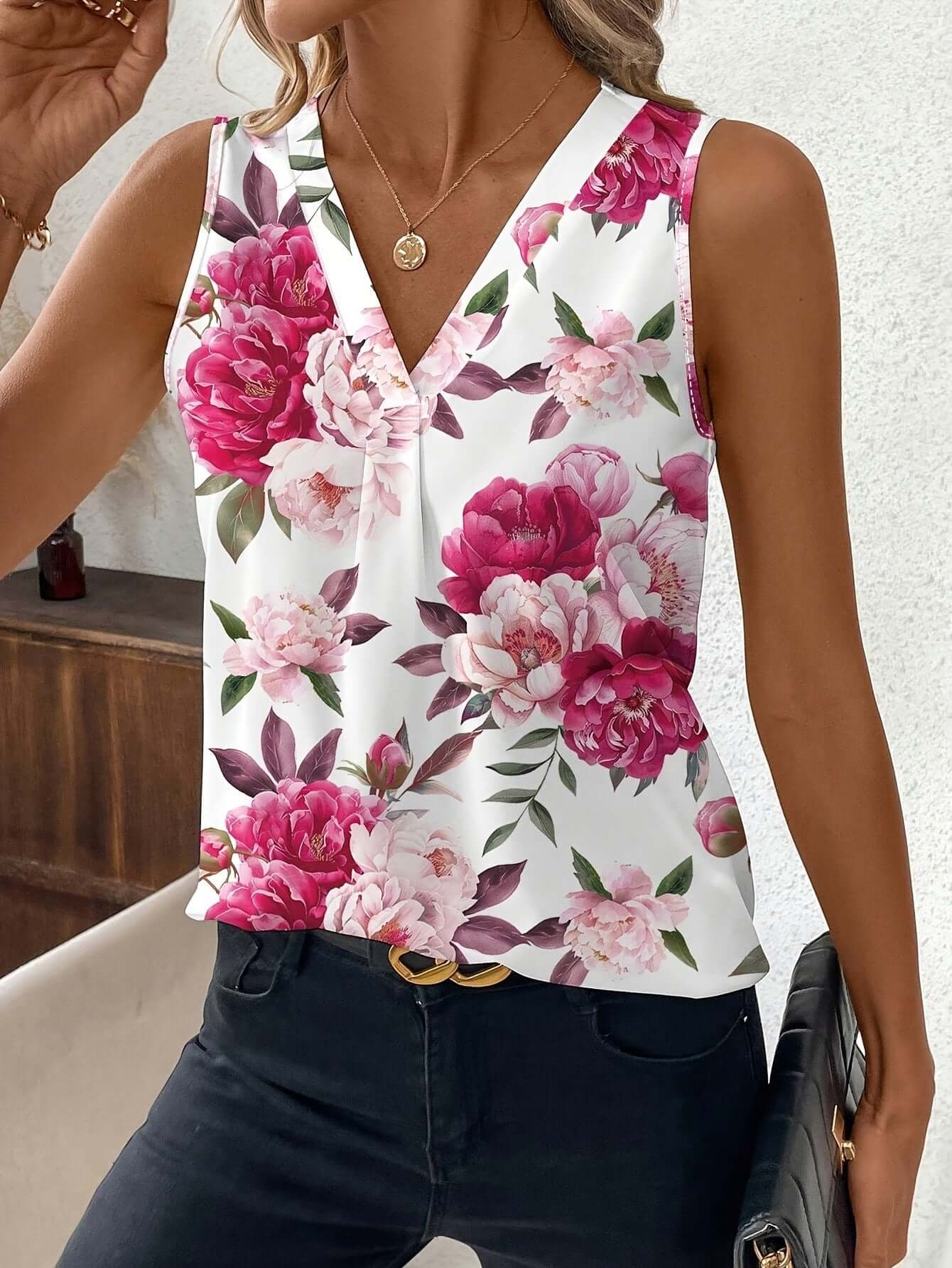 Women's Versatile Minimalist Printed Vest eprolo