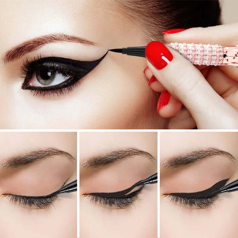 Fast Quick Dry Queen Luxury Eyeliner Soft Smooth Eye Liner Waterproof Eyeliner Cosmetics Black Eyeliner Pen Eyes Makeup eprolo