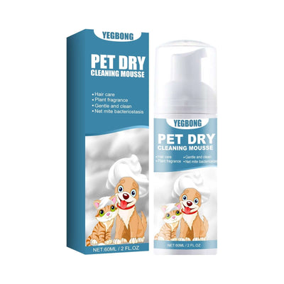Pet Dry Cleaning Mousse Body Wash For Young Cats And Dogs Wash Free To Remove Odor And Smooth Hair Cleaning eprolo