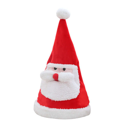 Soft Kawaii plush toy electric light-emitting movable Christmas Hat Plush Toy hat as a Christmas gift for children eprolo