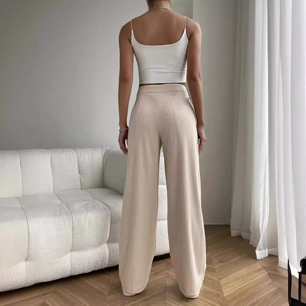 High Waist Loose Straight Wide Leg Pants eprolo