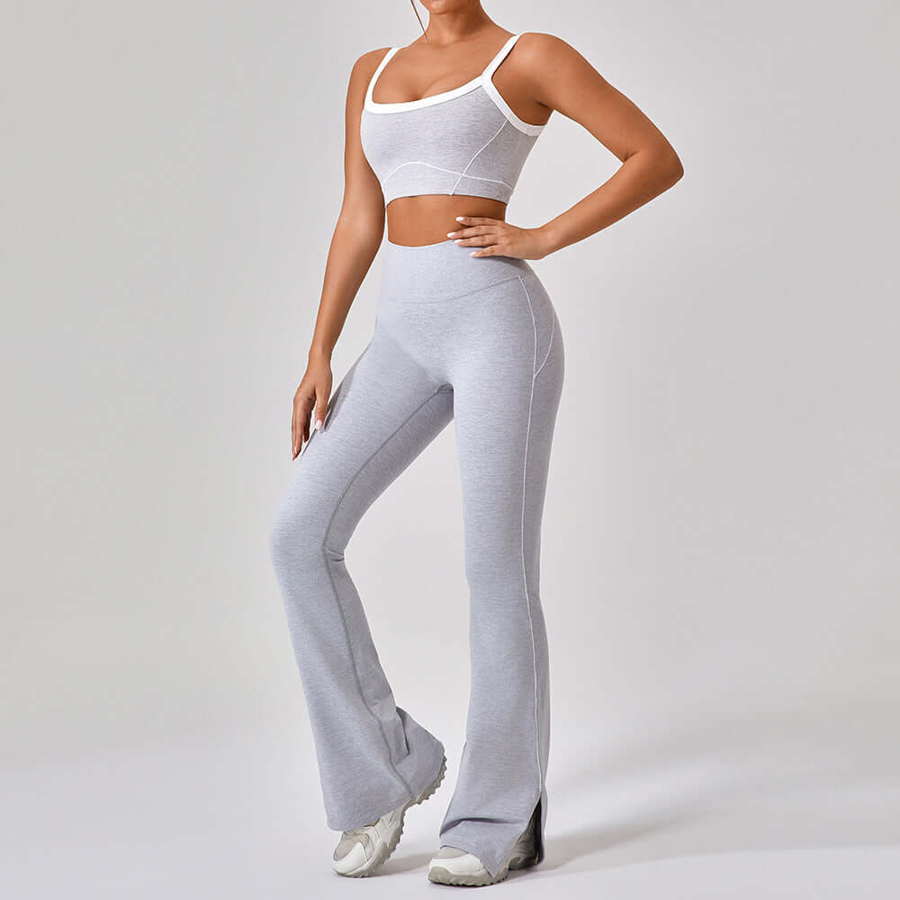 Outdoor Sports Yoga Suits Women's Spaghetti Strap Contrast Color Fitness Set Outfits eprolo