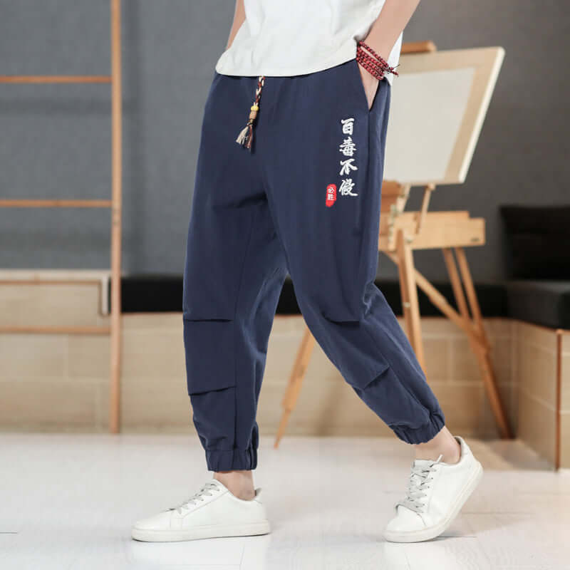 Versatile Embroidered Leggings Fashion Large eprolo