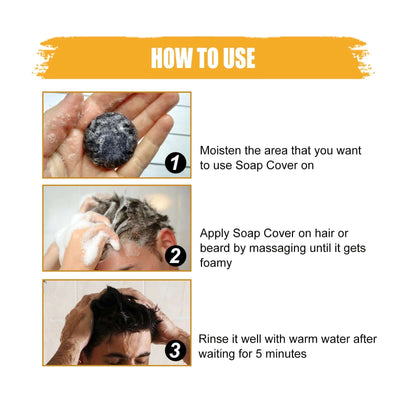 Men's Shampoo Clean Hair Nourishing Nourishing Black Shiny Hair Care Men's Shampoo Soap eprolo