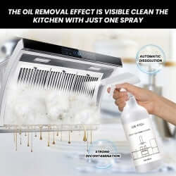 Jue-Fish Heavy Oil Foam Cleaner Kitchen Stove Hood Wash Basin Grease Removal Cleaner eprolo