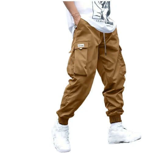 Multi-pocket Cargo Pants Men's Casual Hip-Hop Drawstring Trousers Outdoor Streetwear Sports Pant eprolo