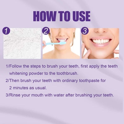 v34 Whitening Powder, Cleaning Stains Freshening Breath And Brightening White Teeth Cleaning Powder eprolo