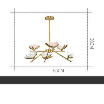 Luxury And Simple Living Room All Copper Chandelier eprolo