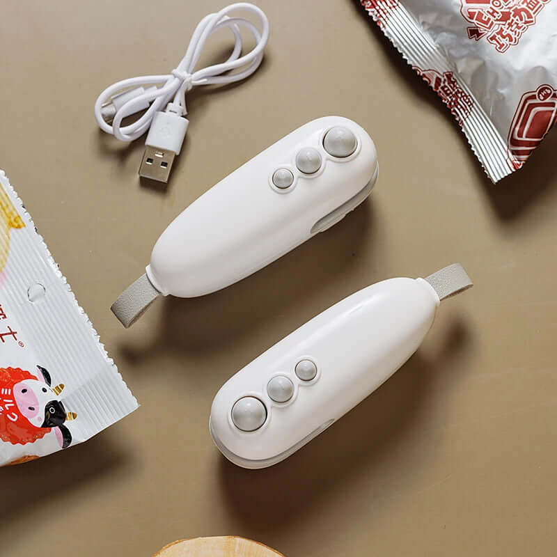 Mini Heat Bag Sealing Machine Package Sealer Bags Plastic Food Sealer Clip Bag Handheld Sealer Food Packaging Heat Sealer eprolo